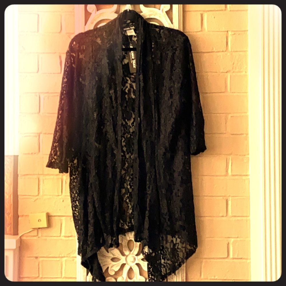 All lace open from jacket